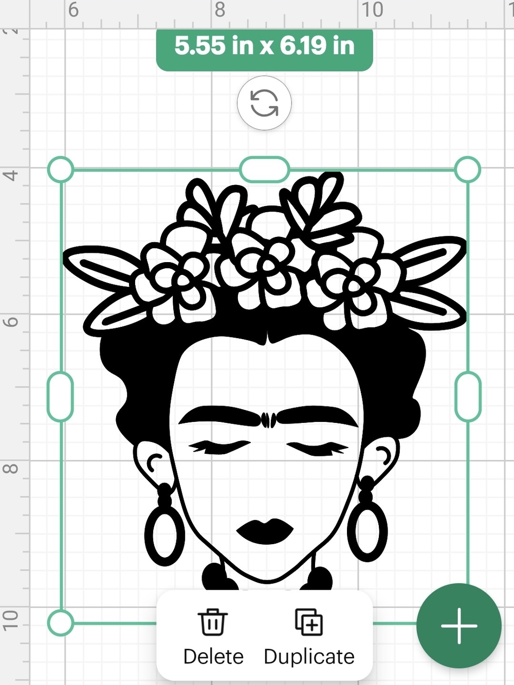Black Vinyl Sticker FRIDA KHALO  Floral Accessory Decal